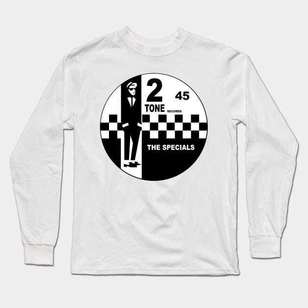 Vintage ska music Long Sleeve T-Shirt by dowmolly_studio